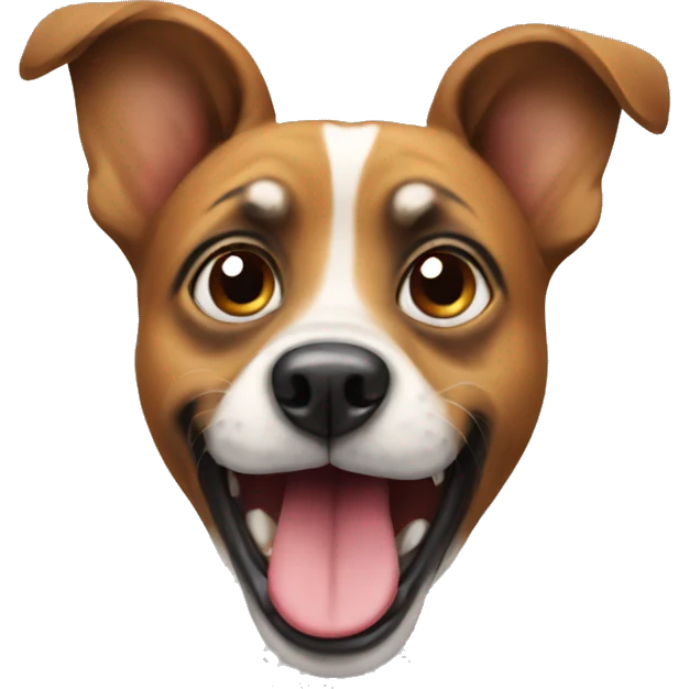 Funny dog emoji