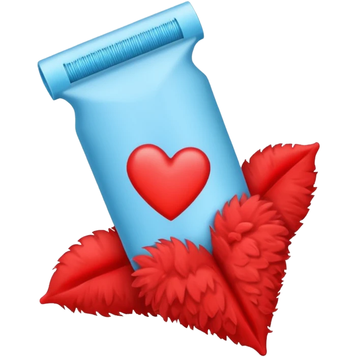 tampon with a heart  emoji