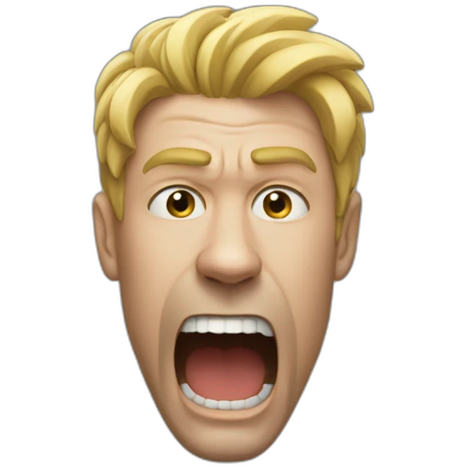 caught in between a screaming match emoji