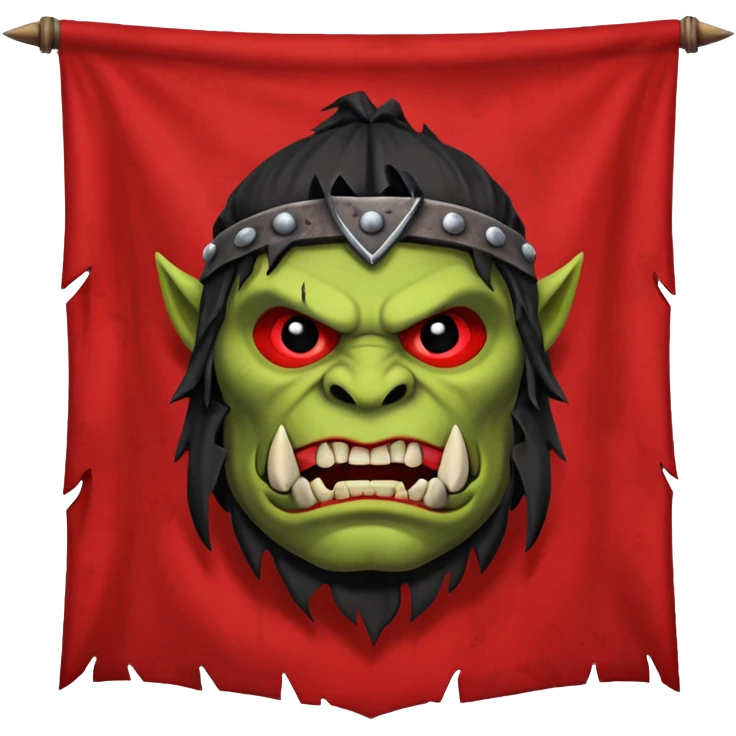 orc war banner emoji