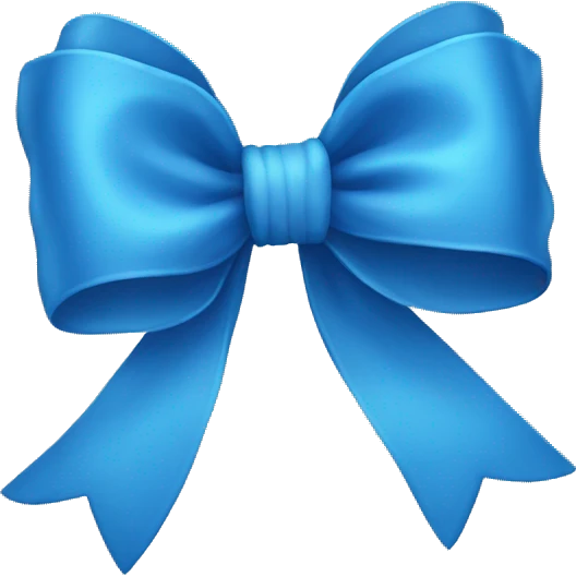 Blue bows emoji