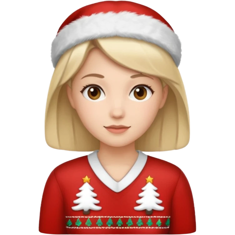 nurse wearing a christmas pullover emoji