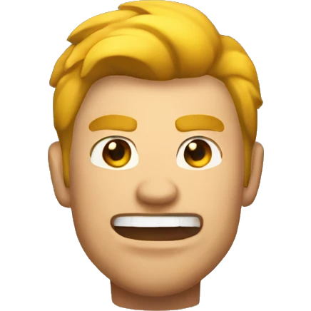 Hunter big mouth and big muscle emoji