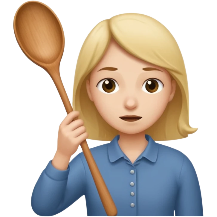 smacking a butt with a wooden spoon emoji