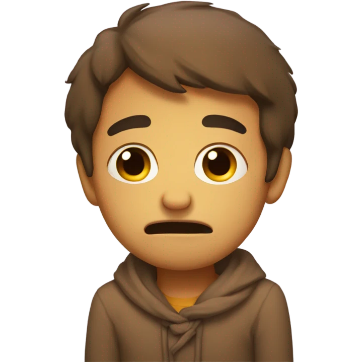 A  sad hug emoji emoji