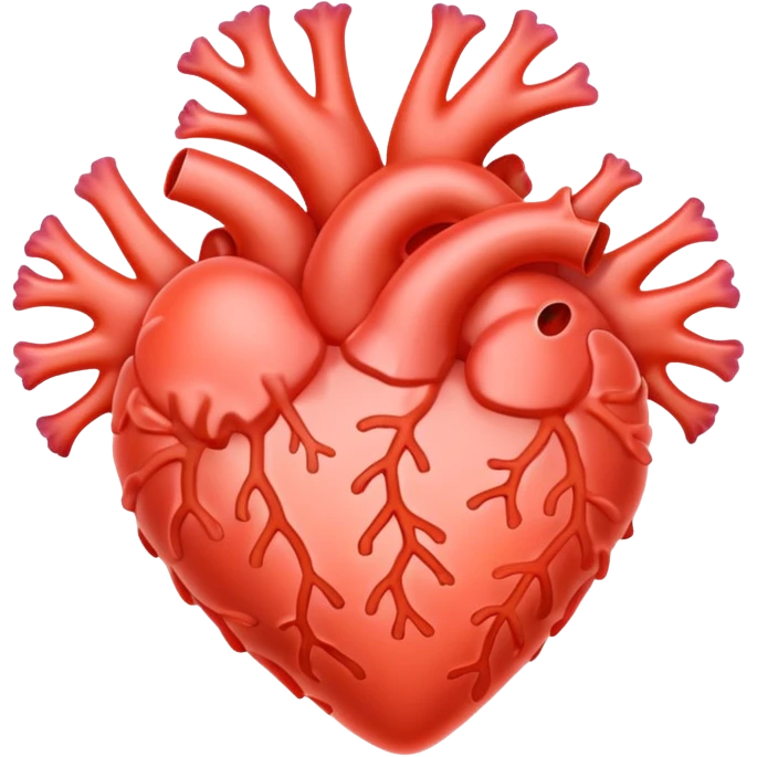 heart with a soft coral glow emoji