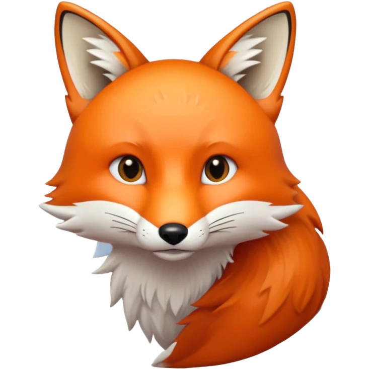fox print circle emoji