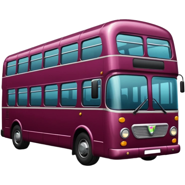 Italian autobus burgundy emoji