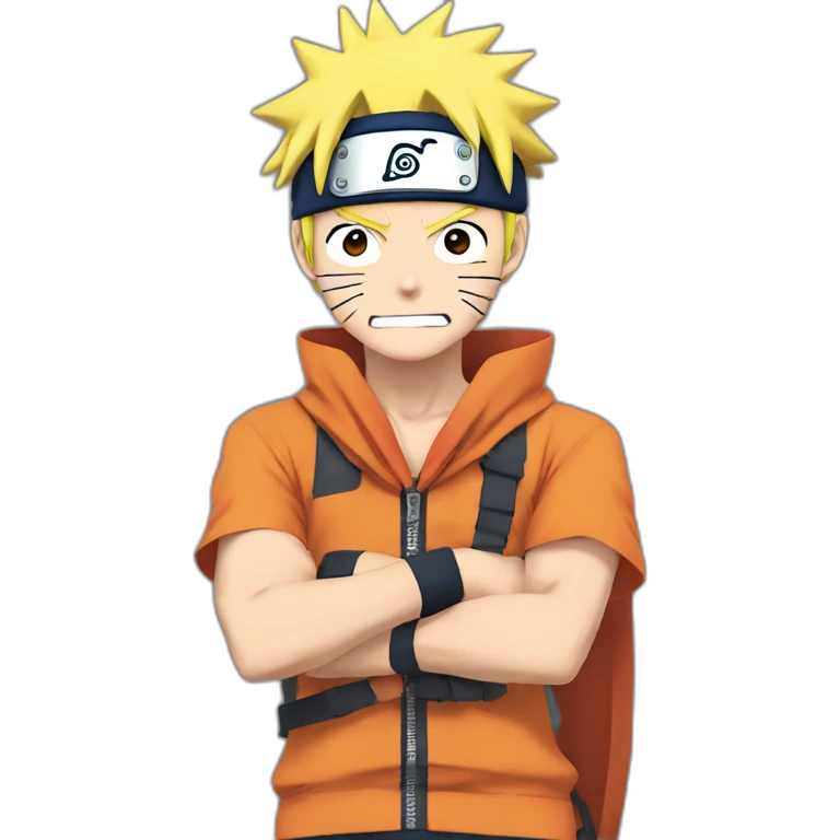Naruto with luffy emoji