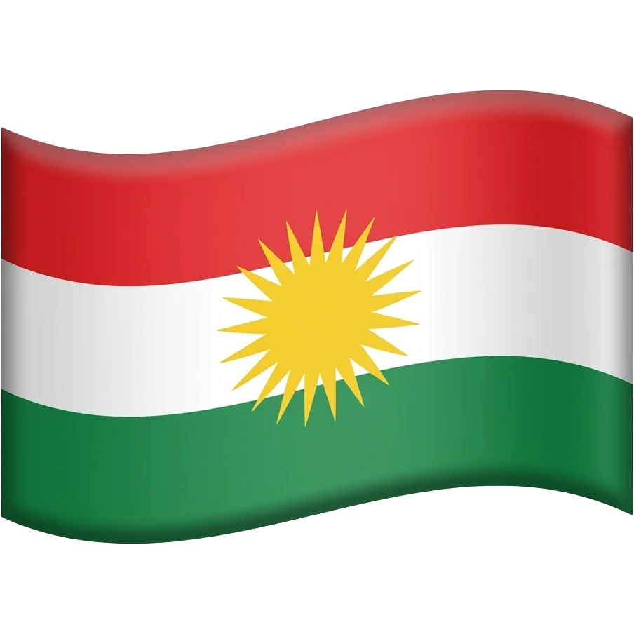 Kürdistan bayrağı emoji