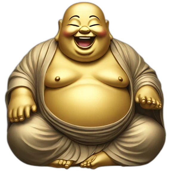 laughing buddha emoji