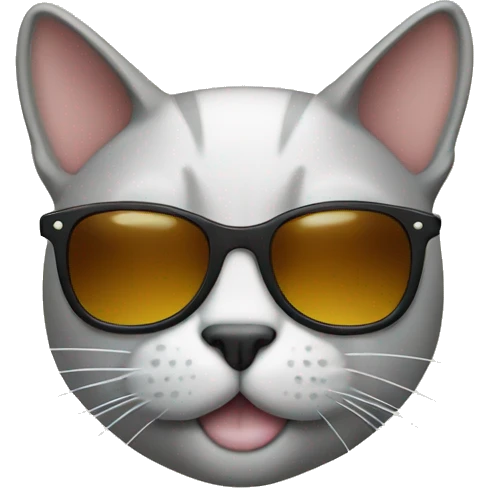 Cat with sunglasses emoji