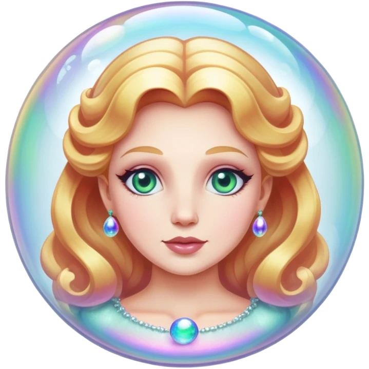 Glinda head in a bubble  emoji
