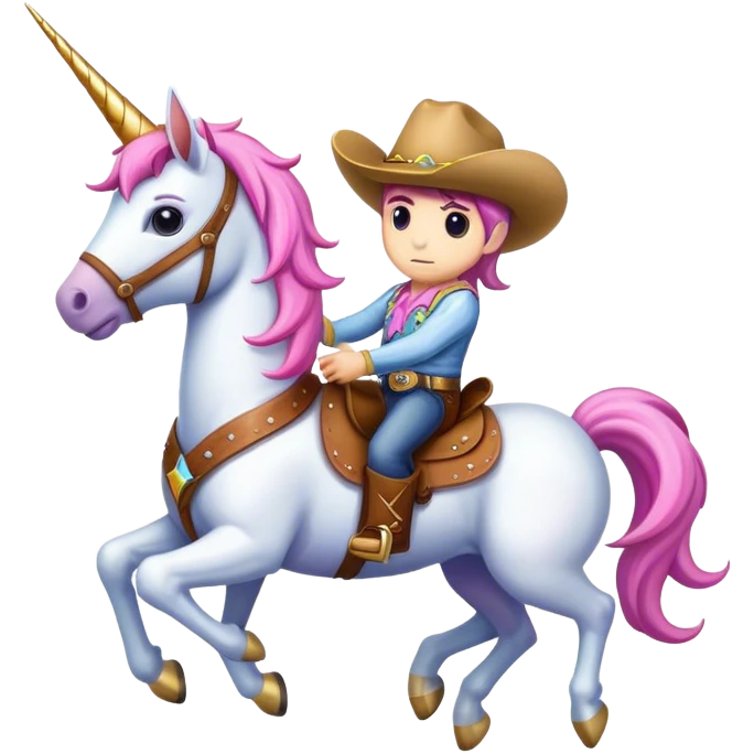 unicorn cowboy emoji