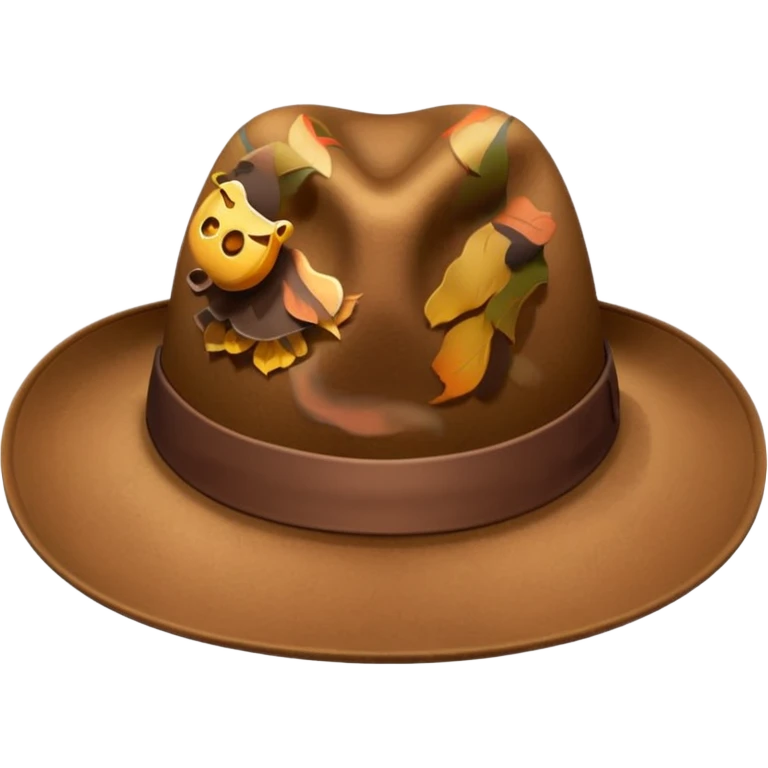 brown hat emoji