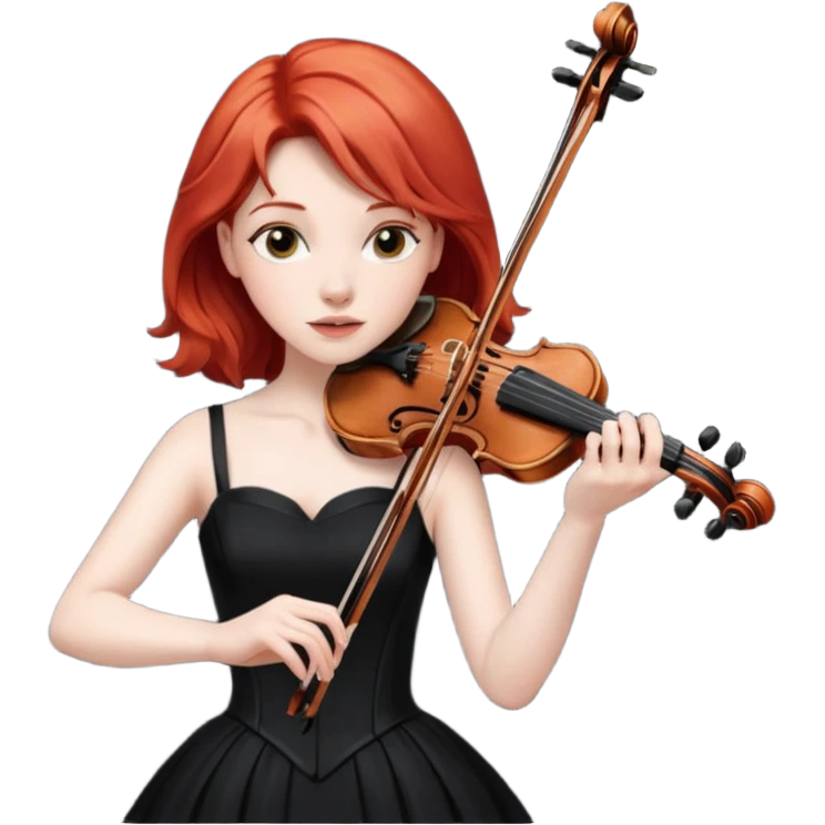 RED HAIR  FEMALE VIOLINIST emoji