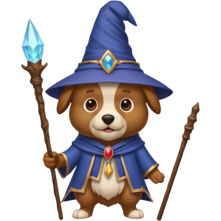 Dog wizard emoji