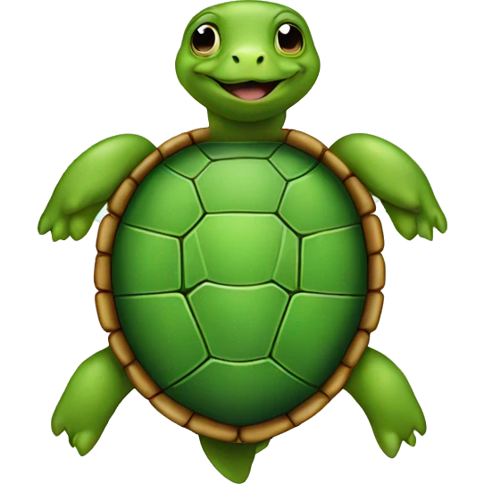 a turtle with  belly ring emoji