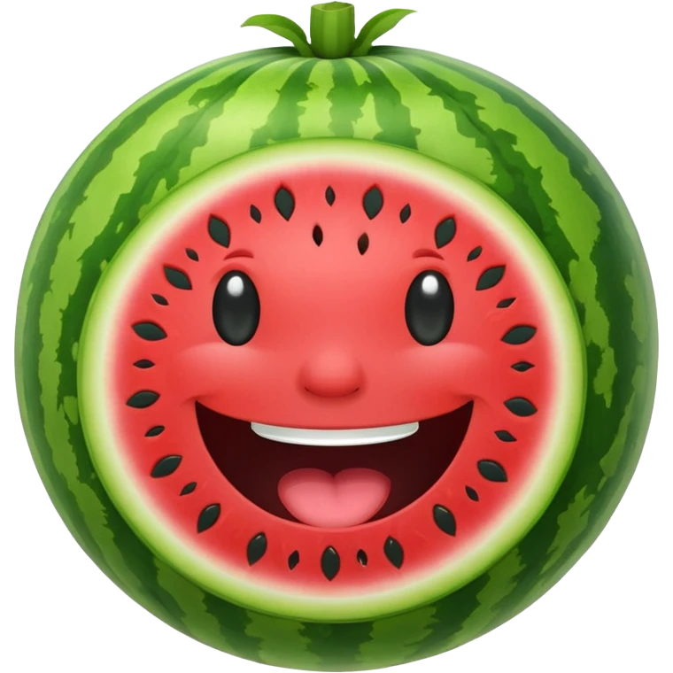 Laughing watermelon emoji