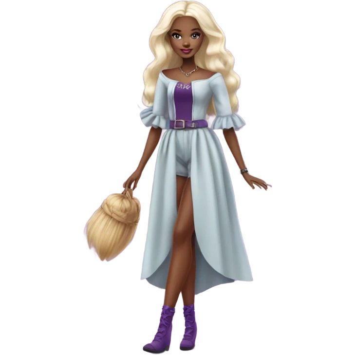 Barbie witch full body pale emoji