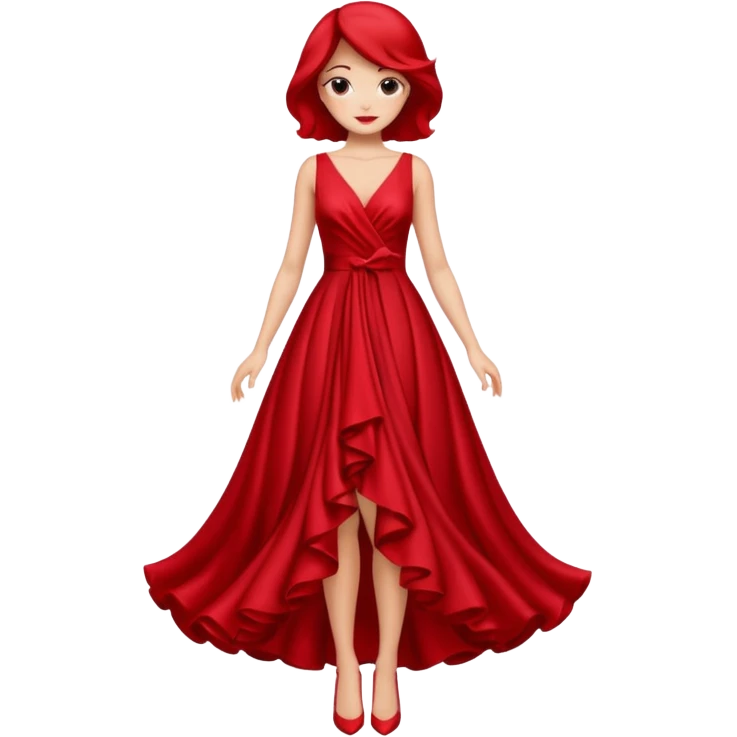 red rose dress no body emoji