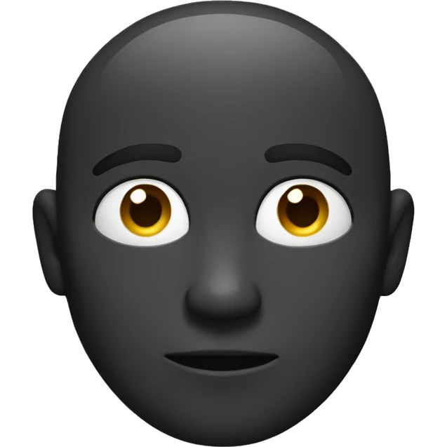 small dark circle without borders emoji