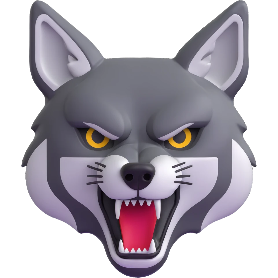 NFL football shaped like a wolf head emoji