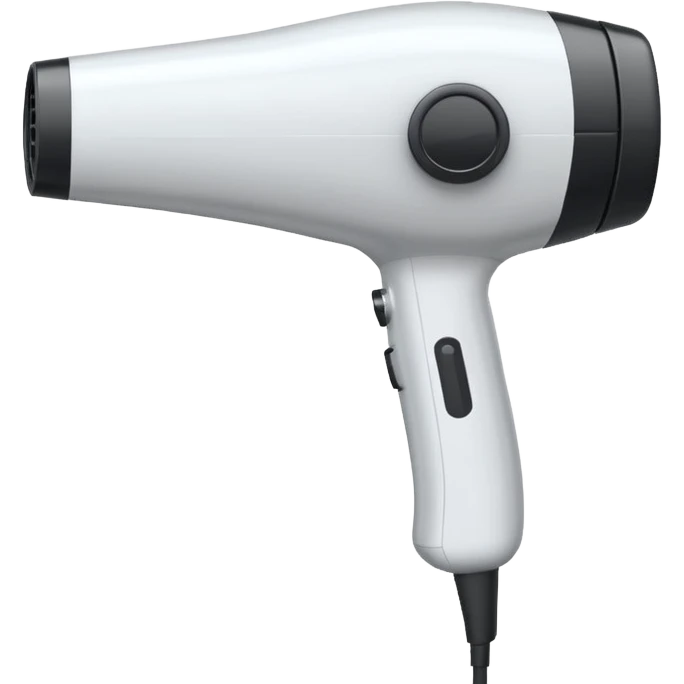 Blowdryer outline white emoji
