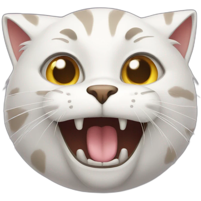 Crazy cat emoji