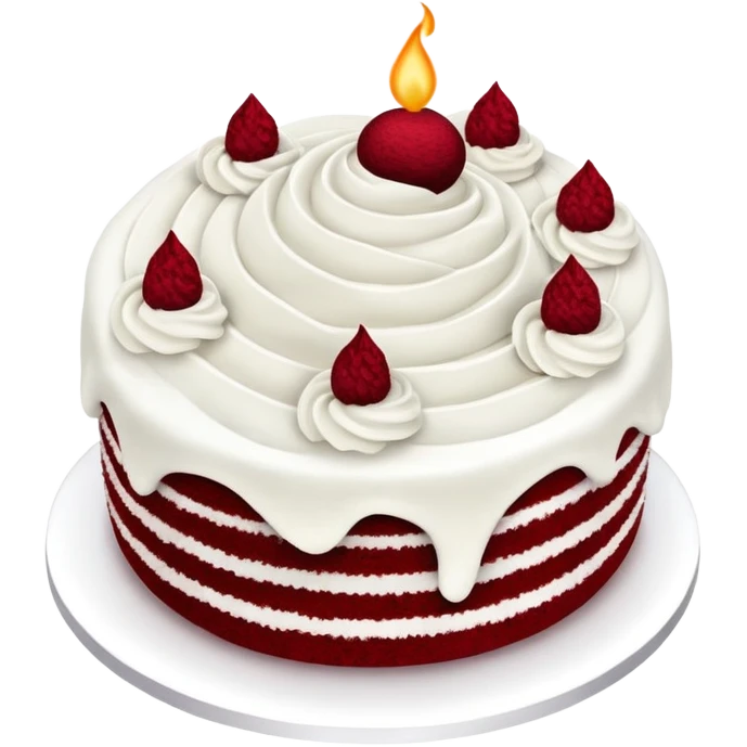 red velvet cake emoji