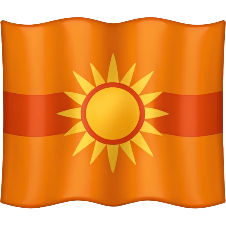 Orange Cherokee flag emoji