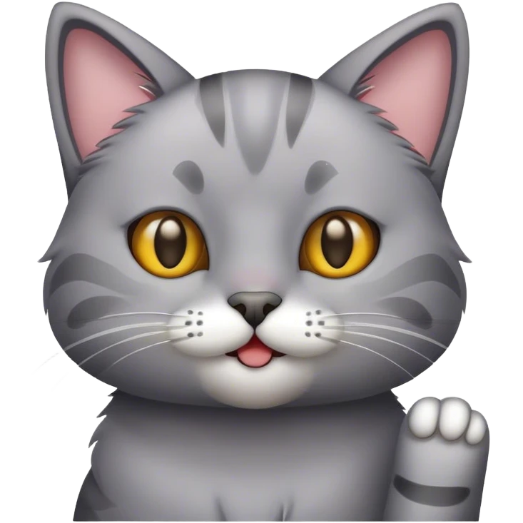 Cat saying hi  emoji