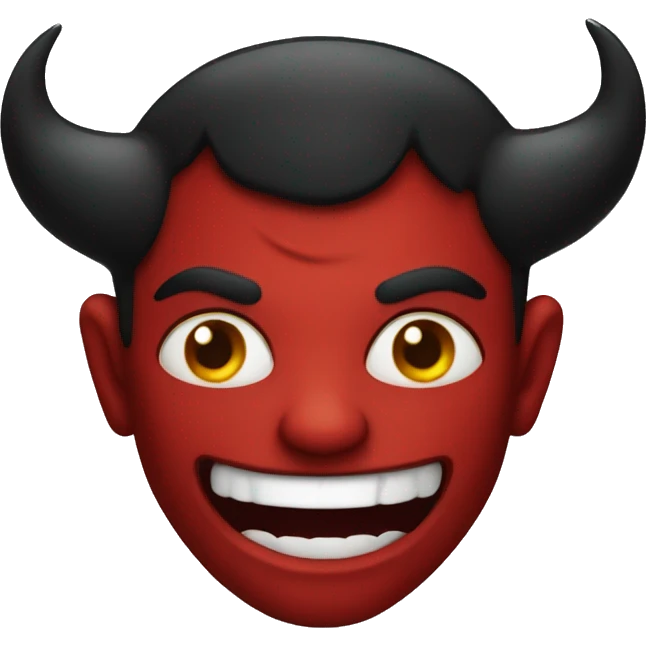 Devil black colour  emoji