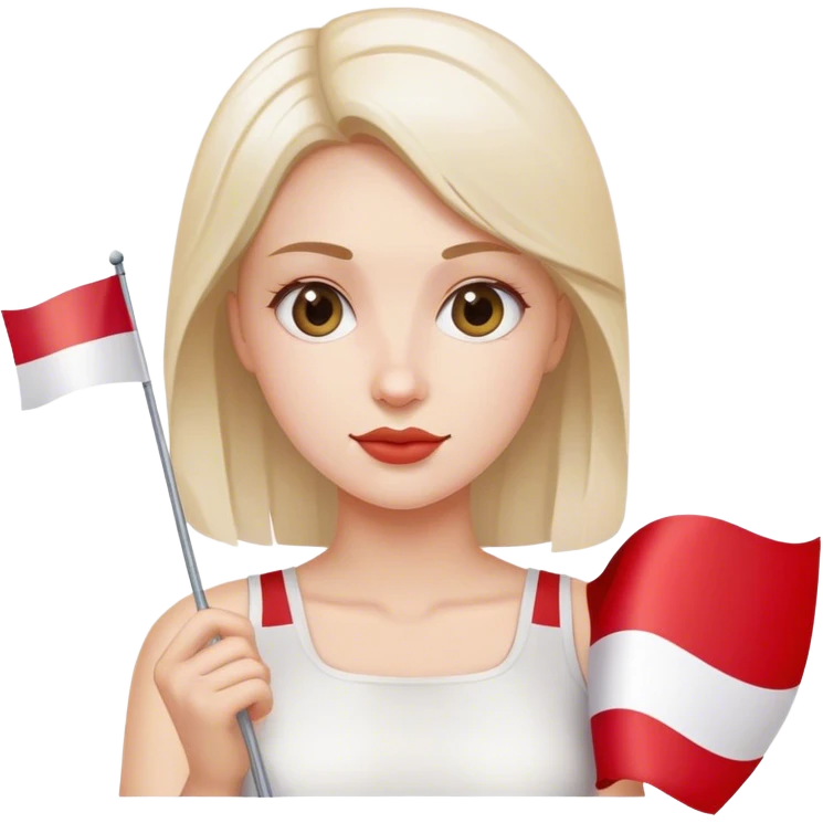 woman with Poland flag emoji