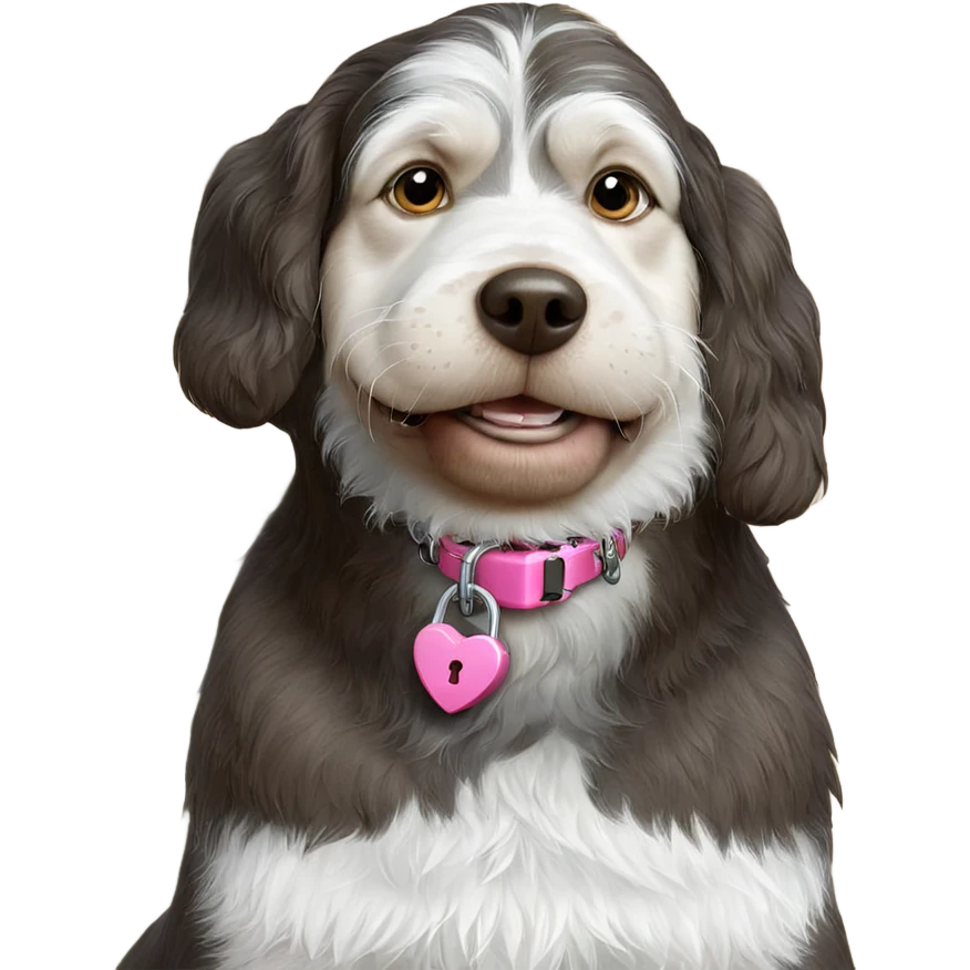 dog with heart shaped lock emoji