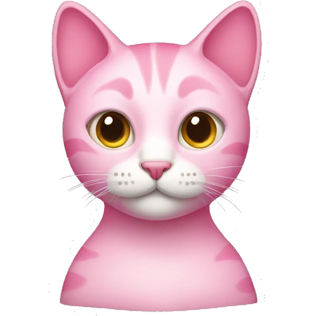 Pink cat emoji