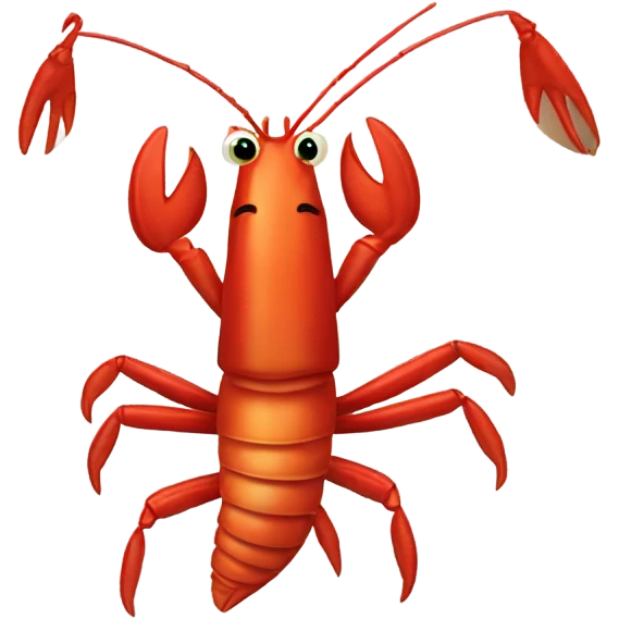 Singing crayfish emoji