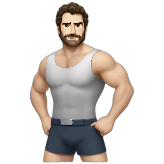 Henry Cavil hairy whole body men's health campaign emoji