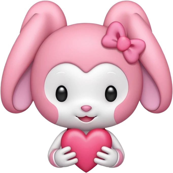 My melody with heart emoji