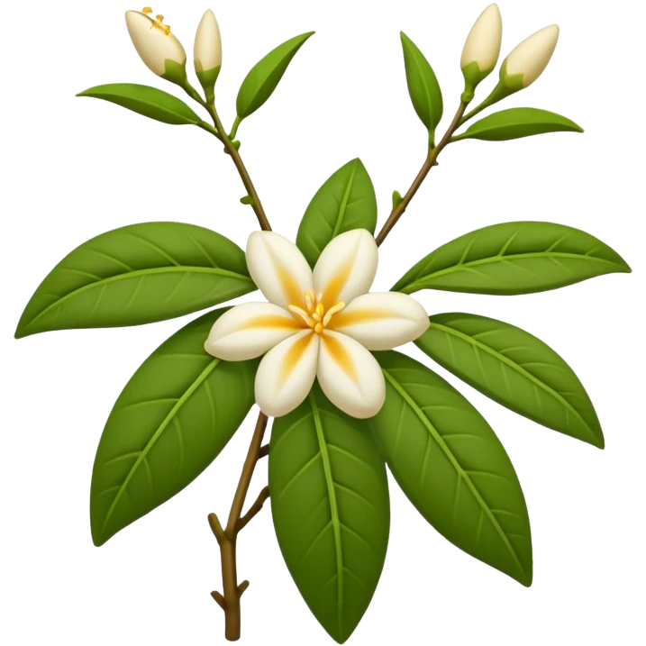wilted indian jasmine in emoji format emoji