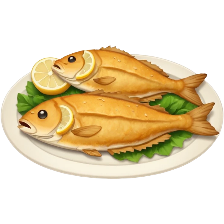 dishes with fried catfish emoji