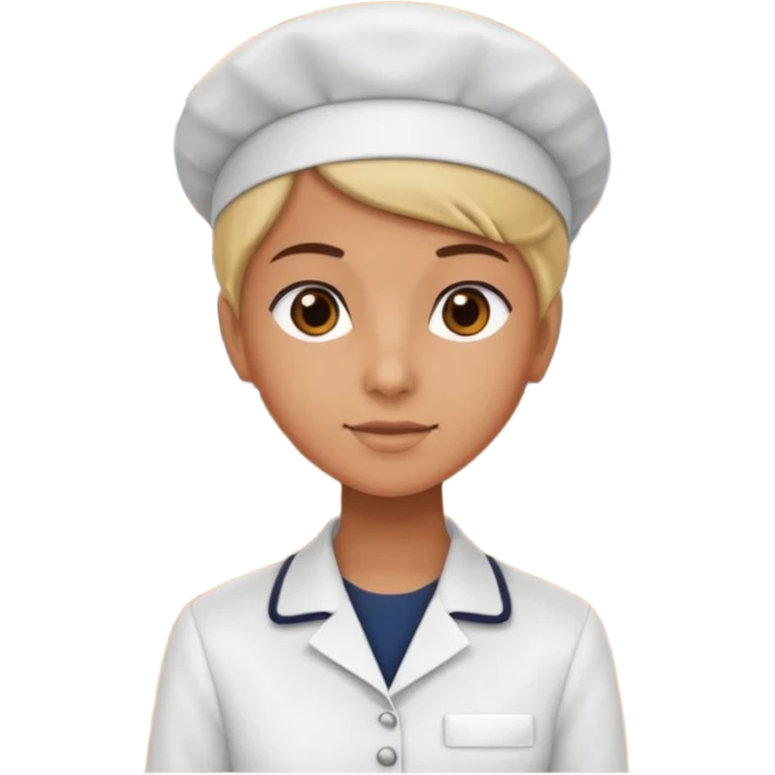 hazme una persona atendiendo en un comedor universitario detras de una vitrina emoji