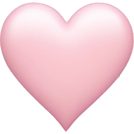 Light pink heart emoji
