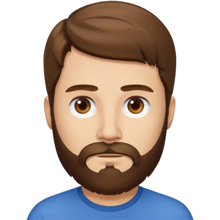 long hair bearded man shirt emoji