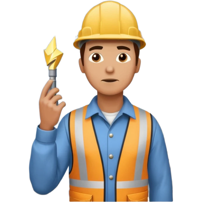 steeplejack man lightning strike on a church spire emoji