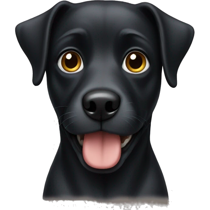 Black dog emoji