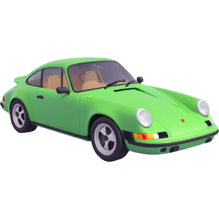 green porsche 911 emoji