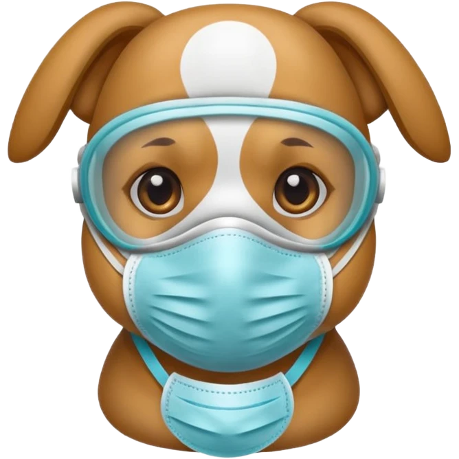 dog Wearing Medical Mask emoji