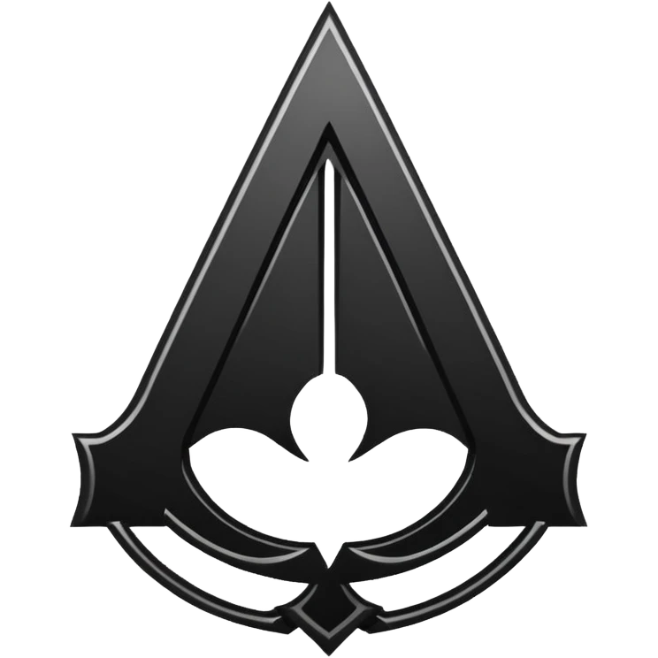 Logo assassin creed black color emoji