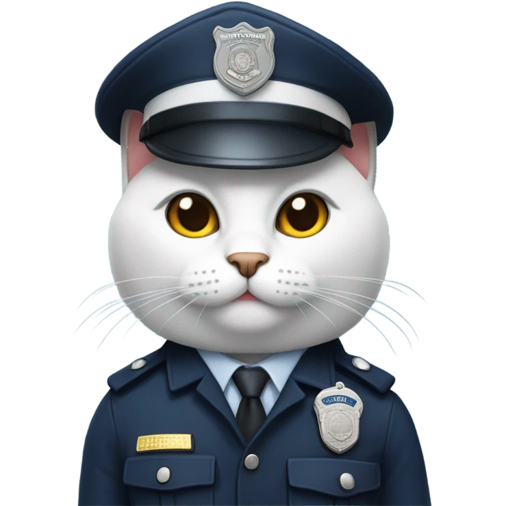 Cat police emoji